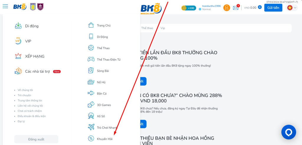 Cách nhận khuyến mãi BK8 cho người chơi mới