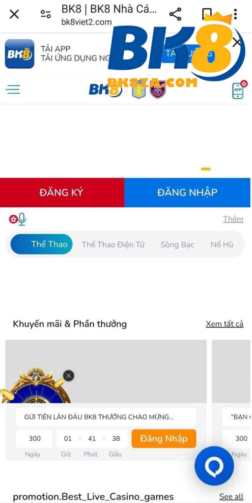 Chọn mục tải app ở trang chủ